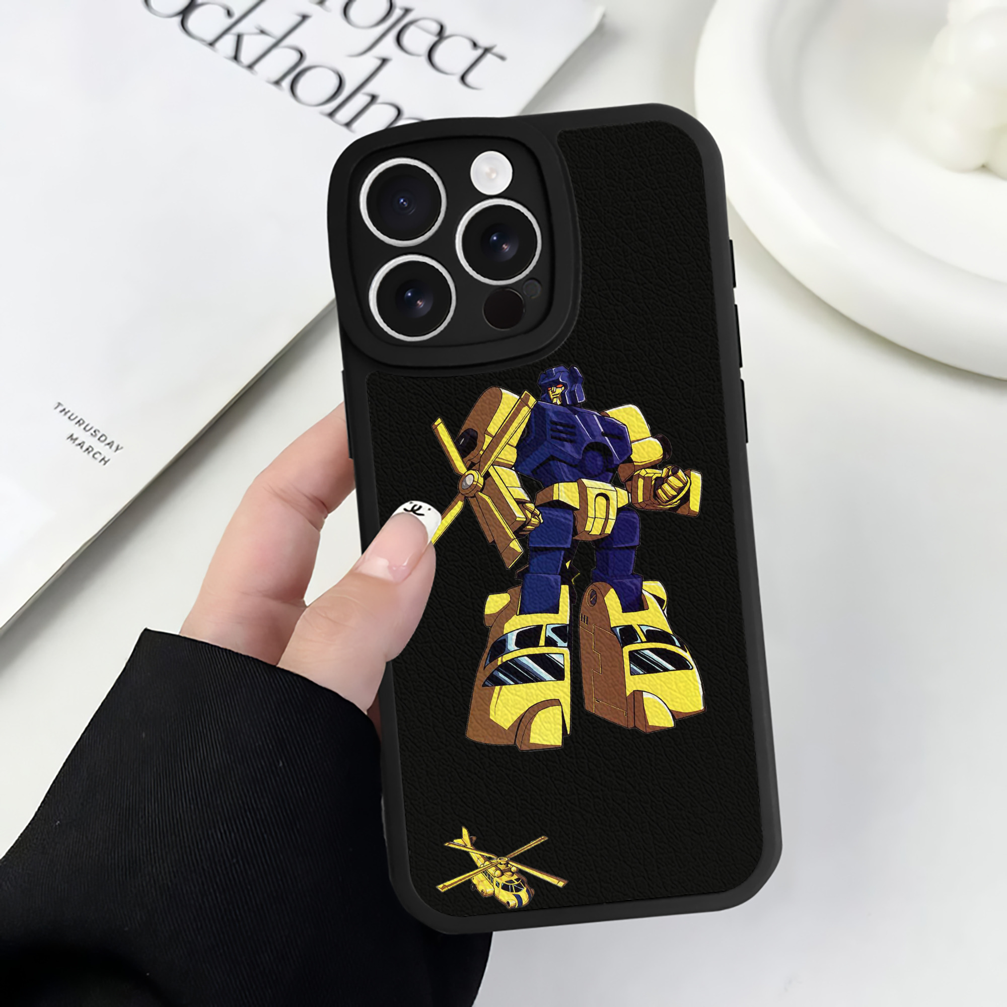 （画像用）  【iPhone 16シリーズ対応】シリコンスマホケース（レザー調） 材質：シリコン